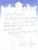 Persönlicher Brief von Udo Jürgens Persönlicher Brief von Udo Jürgens